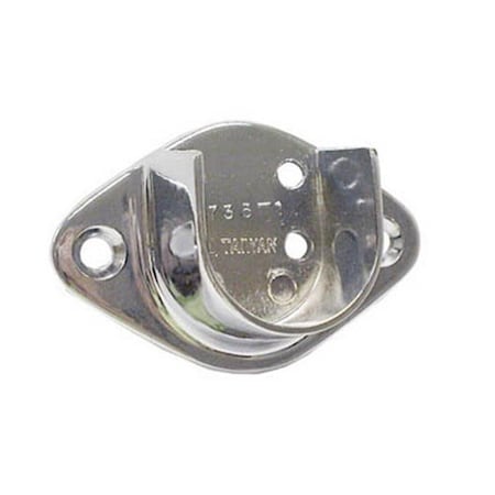 U.S. Futaba US Futaba UF83340CH 1.0625 in. Closet Rod Flange Open; Chrome UF83340CH